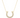 Yellow gold horseshoe diamond necklace on fine chain – minimalist design