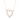 Rose gold open heart necklace with lab-grown diamonds – elegant front view