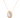 Rose gold pear-shaped halo diamond necklace