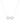 Infinity diamond pendant necklace in white gold with lab-grown diamonds – front view