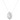 White gold teardrop diamond pendant with halo setting – classic design