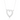 White gold open heart necklace with lab-grown diamonds – front view
