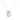 White gold halo diamond pendant with teardrop shape