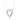 White gold open heart pendant with brilliant lab diamonds