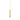 Side profile of yellow gold heart diamond pendant showing depth