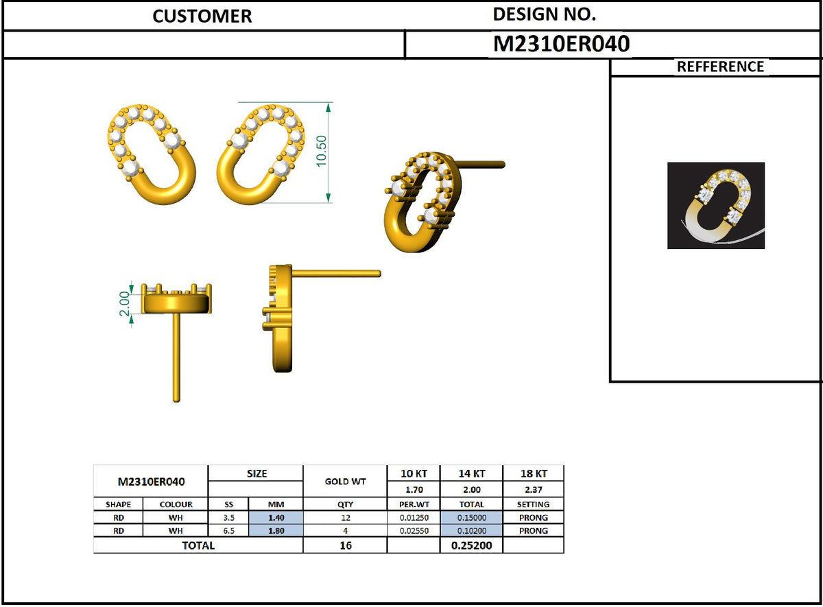 Diamond Earrings ER-023