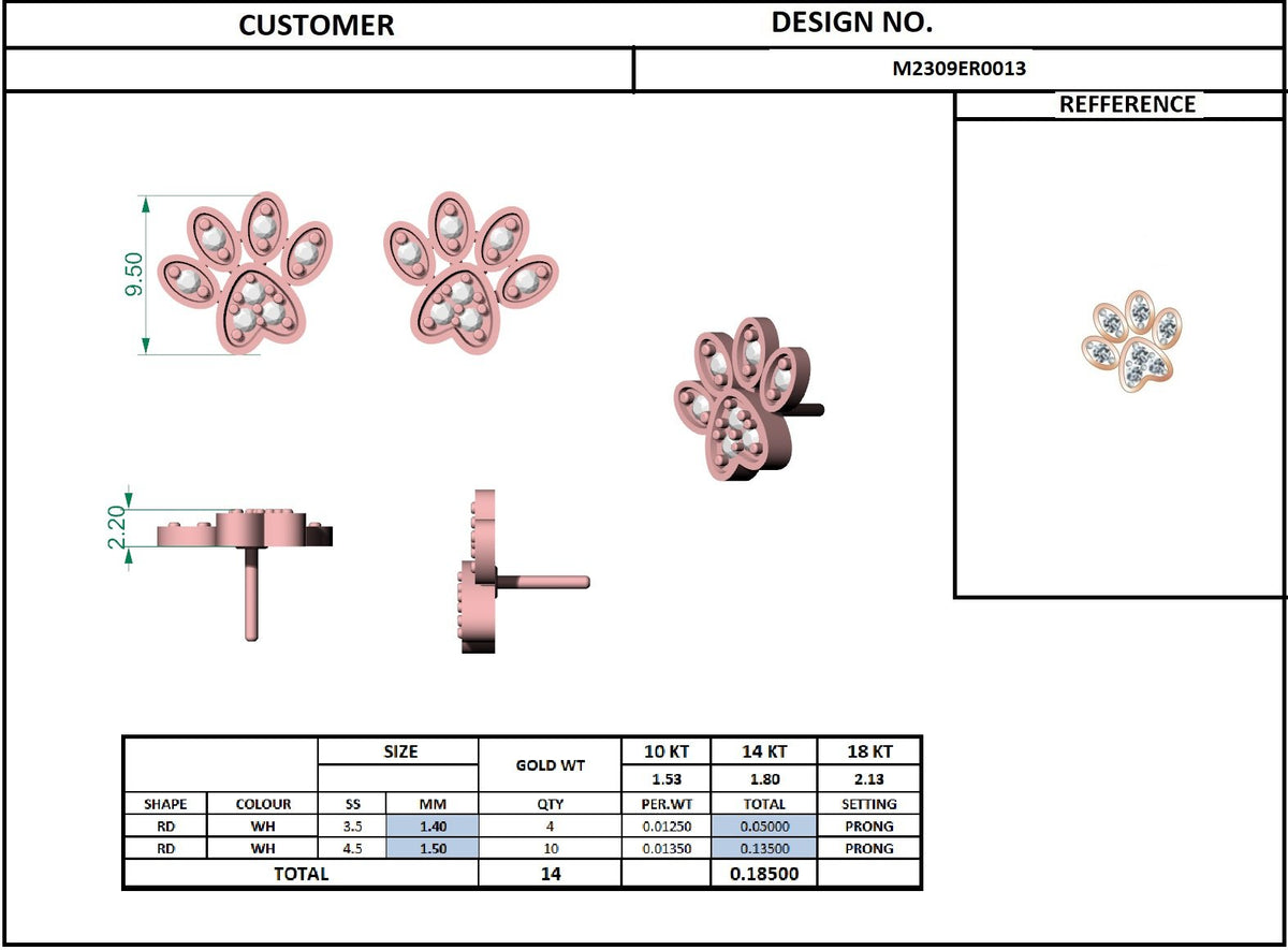Diamond Earrings ER-042