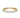 Delicate round diamond stacking band in 14K yellow gold – front angled view