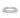Channel set diamond wedding band in 14K white gold – front view on white background