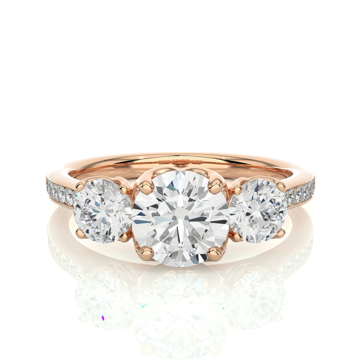 Solitaire Ring R3_RD_115 - RG