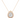 Rose gold teardrop diamond necklace with halo – elegant perspective