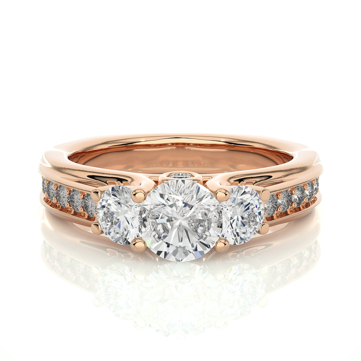 Solitaire Ring R3_RD_144 - RG