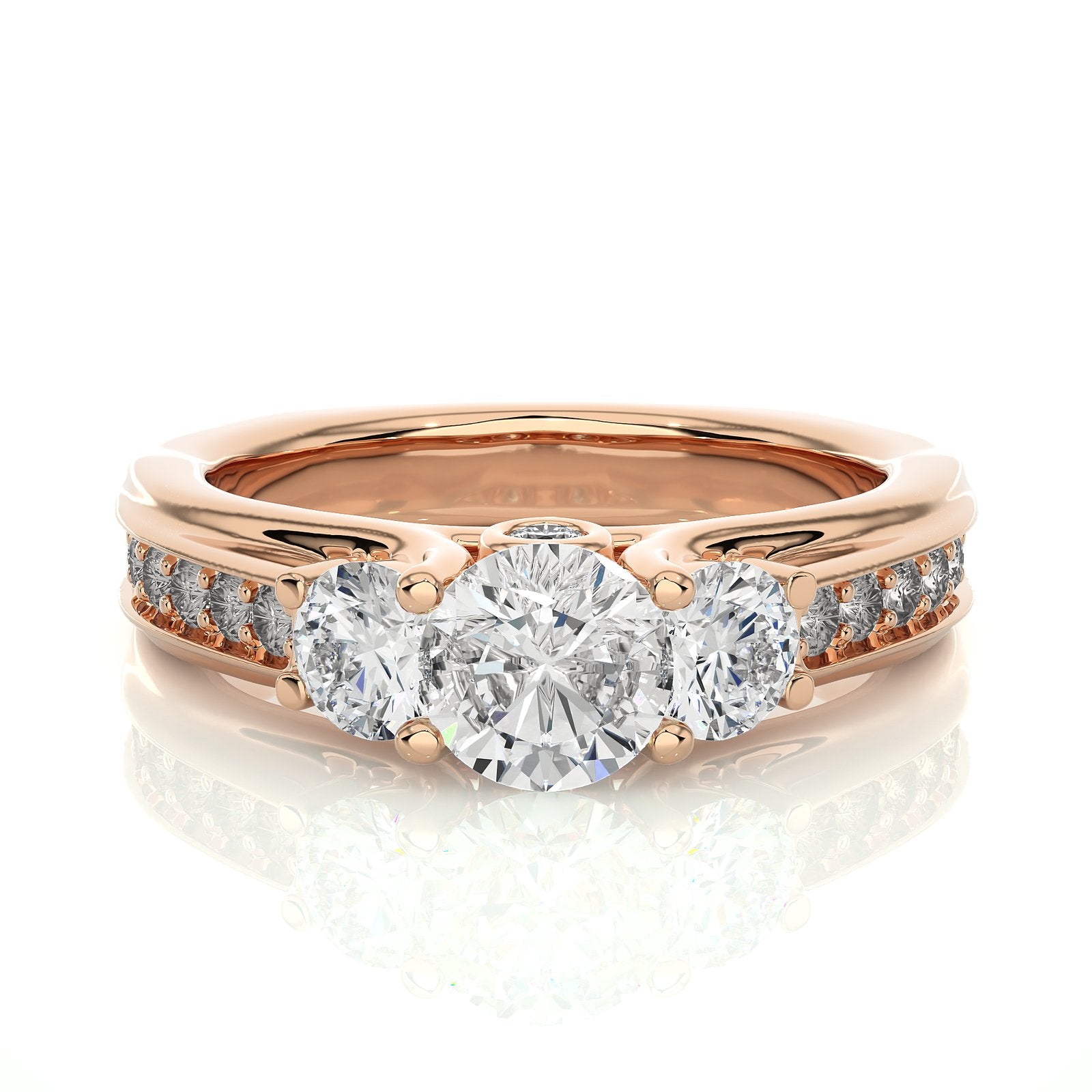 Solitaire Ring R3_RD_144 - RG