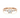 Rose gold three-stone diamond ring – front angle of round and baguette combination
