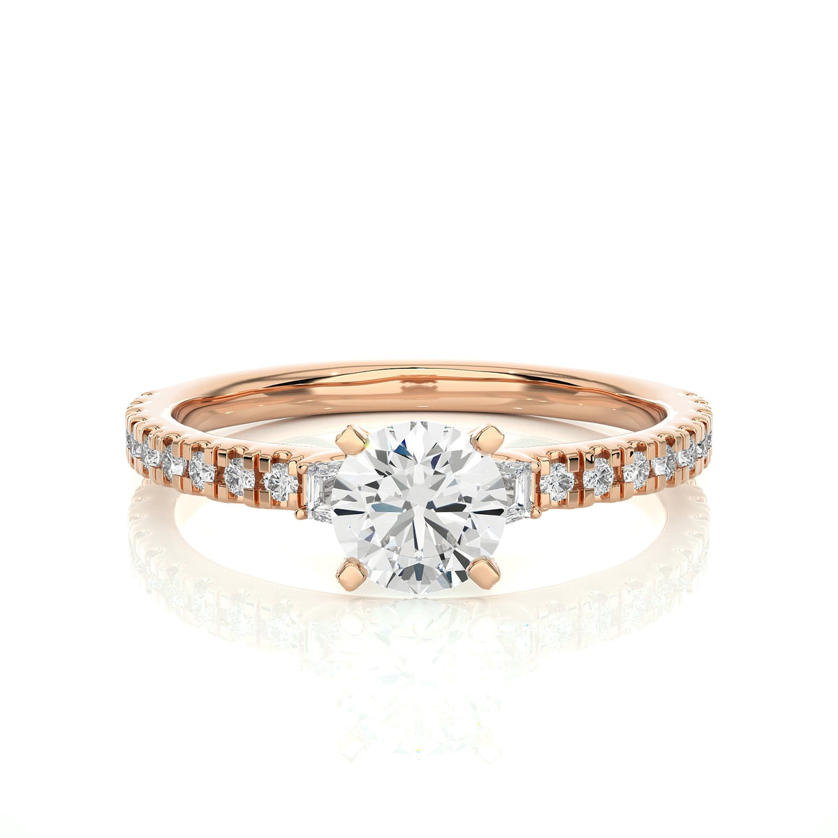 Solitaire Ring R3_RD_153 - RG