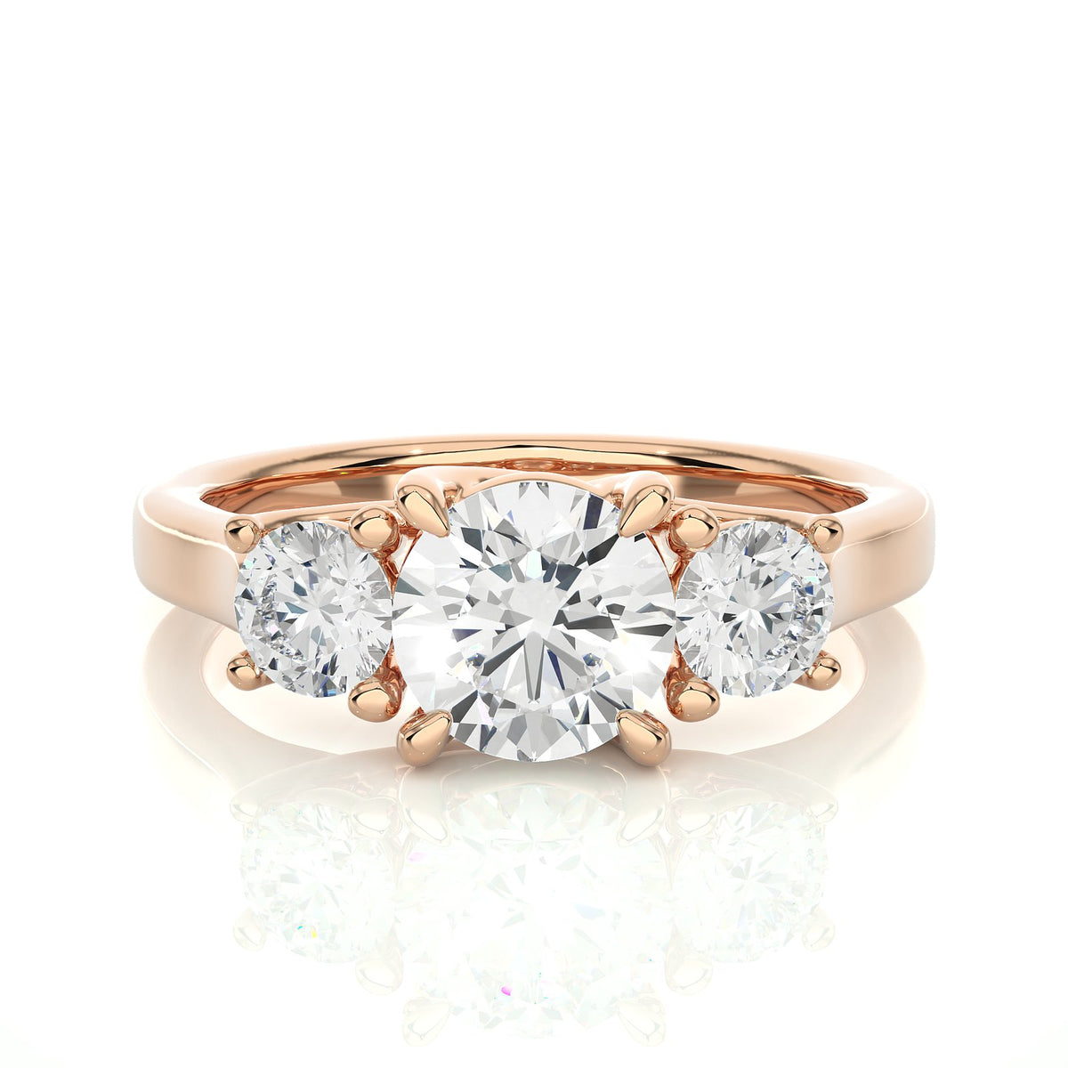 Solitaire Ring R3_RD_105 - RG