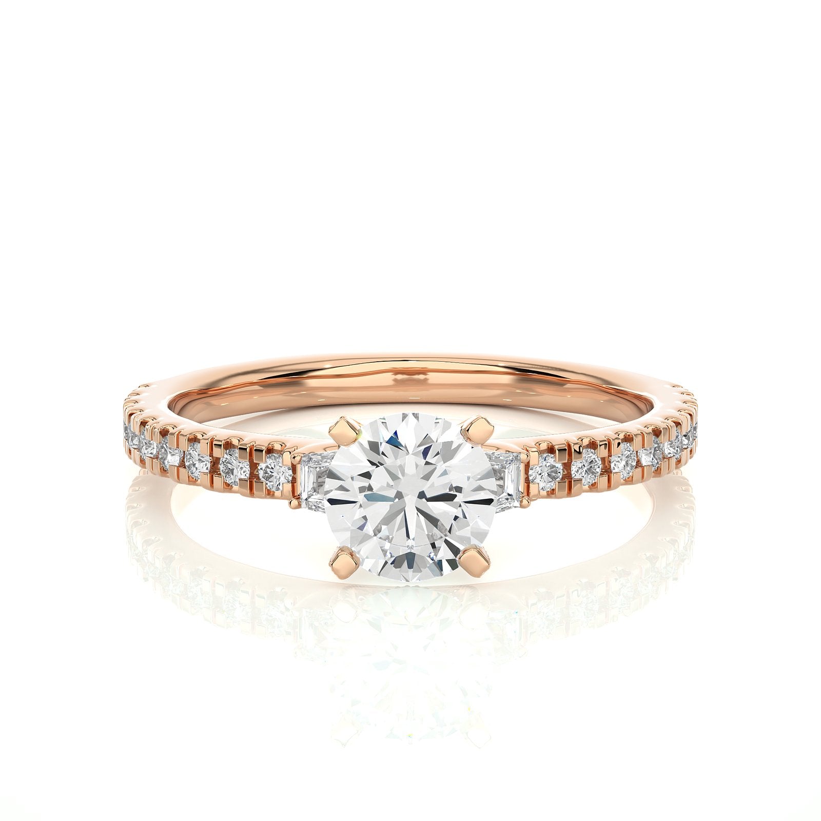 Solitaire Ring R3_RD_153 - RG