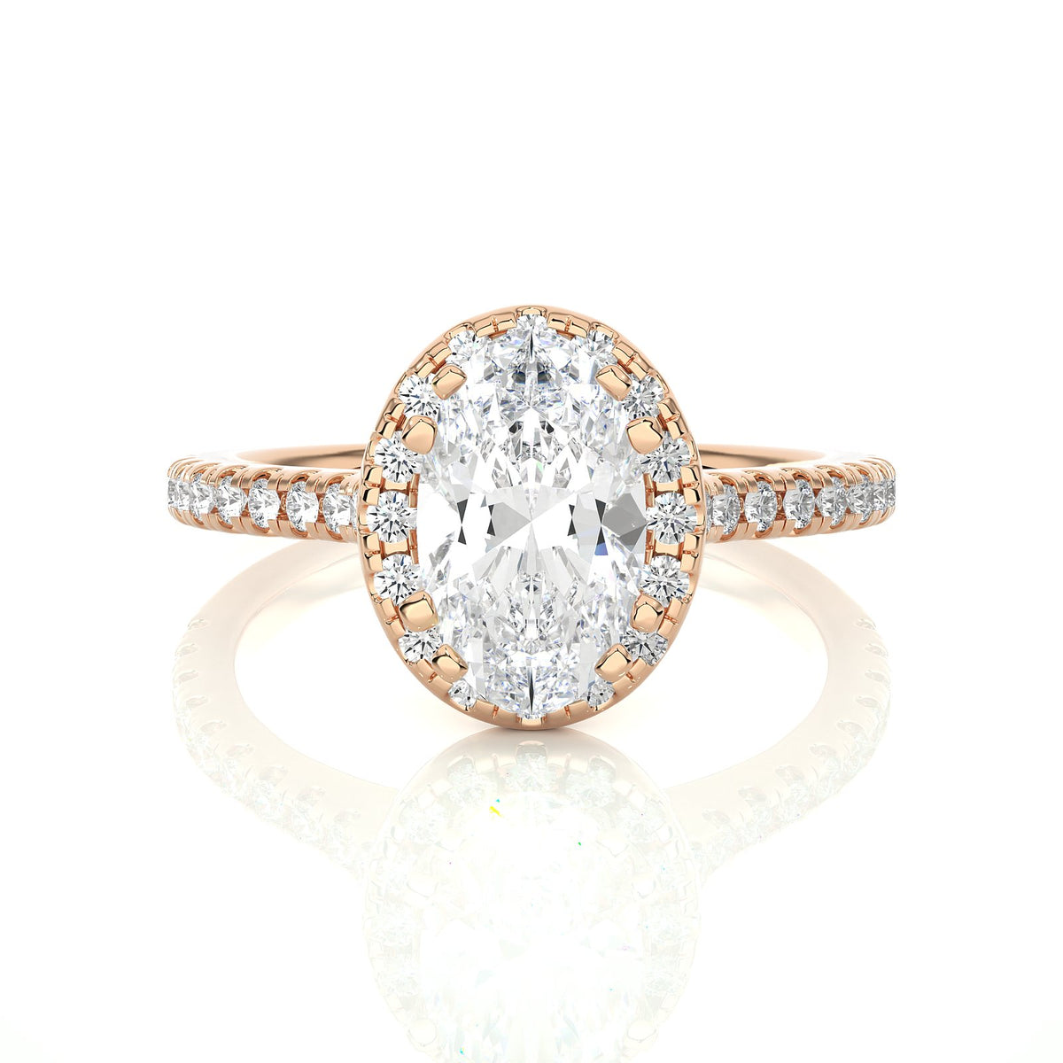 Solitaire Ring RH_OV_132 - RG