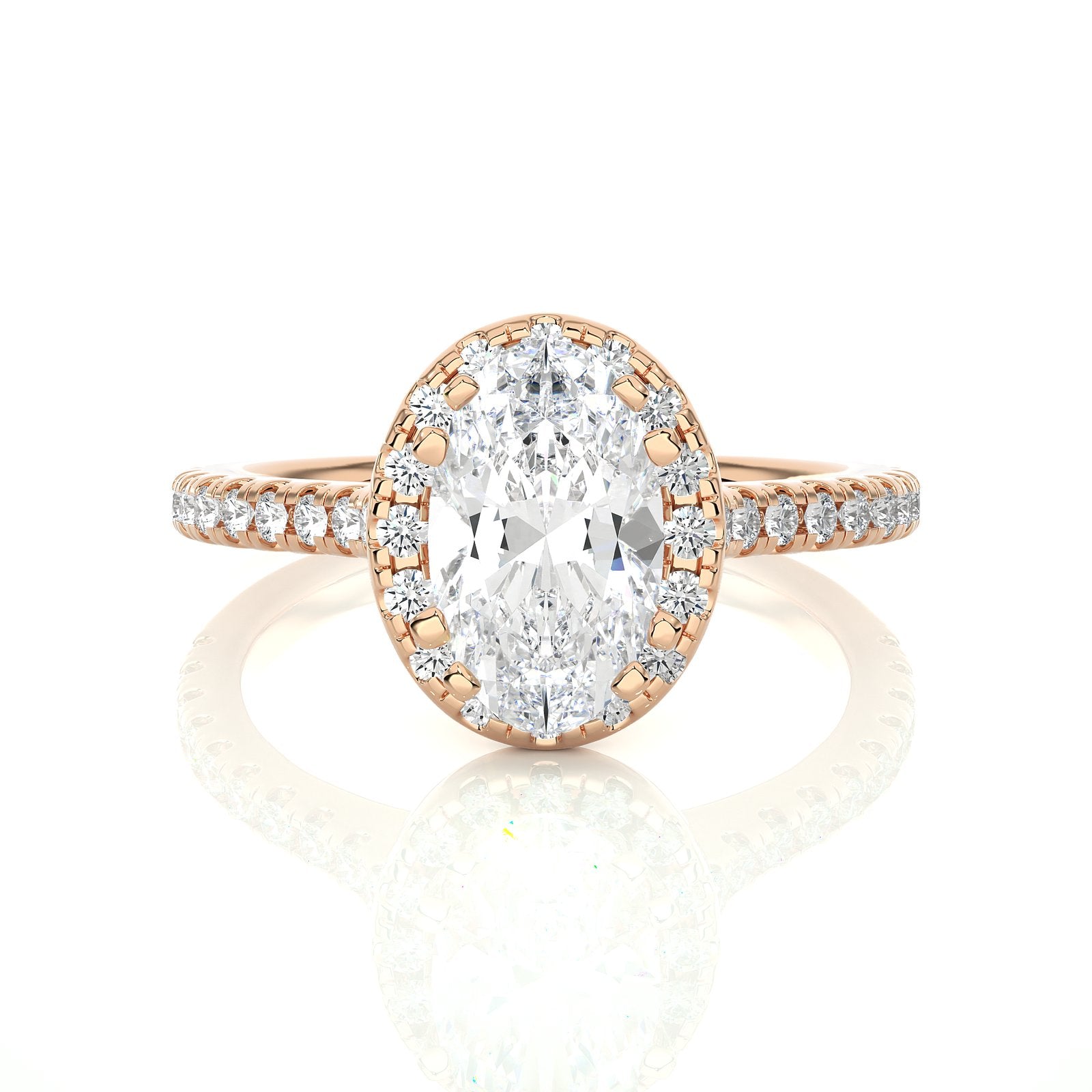 Solitaire Ring RH_OV_132 - RG