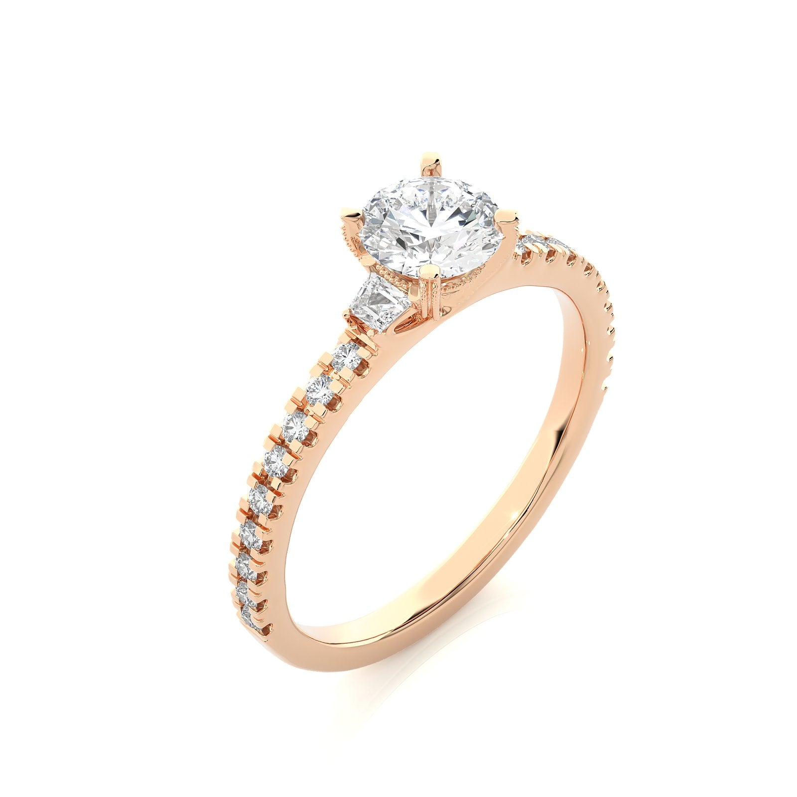 Solitaire Ring R3_RD_153 - RG