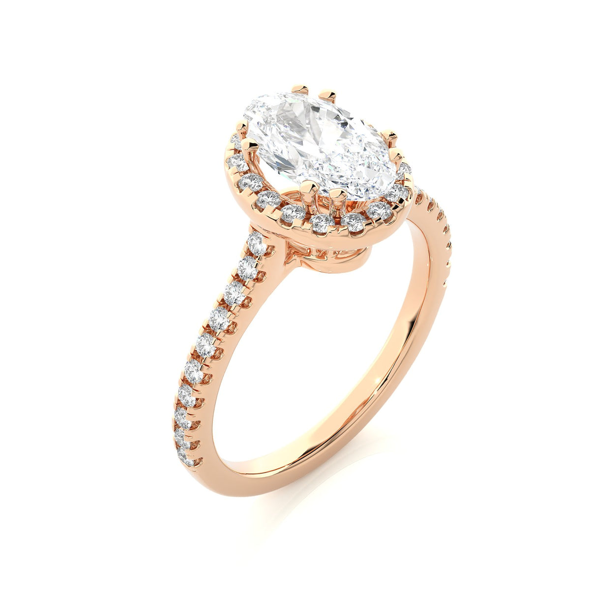 Solitaire Ring RH_OV_132 - RG