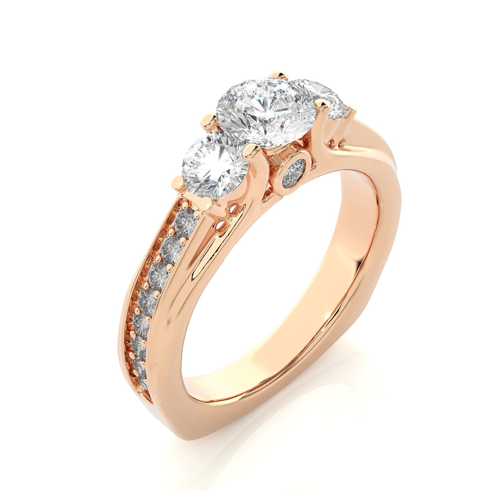 Solitaire Ring R3_RD_144 - RG