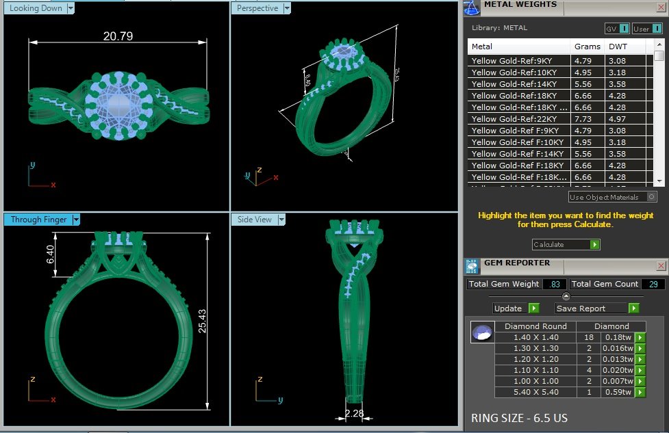 Solitaire Ring RH_RD_175 - view