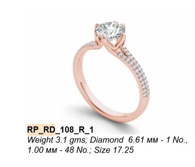 Solitaire Ring RP_RD_108 - view