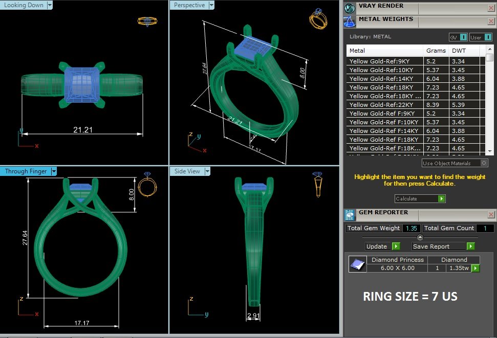 Solitaire Ring RS_PR_124 - view