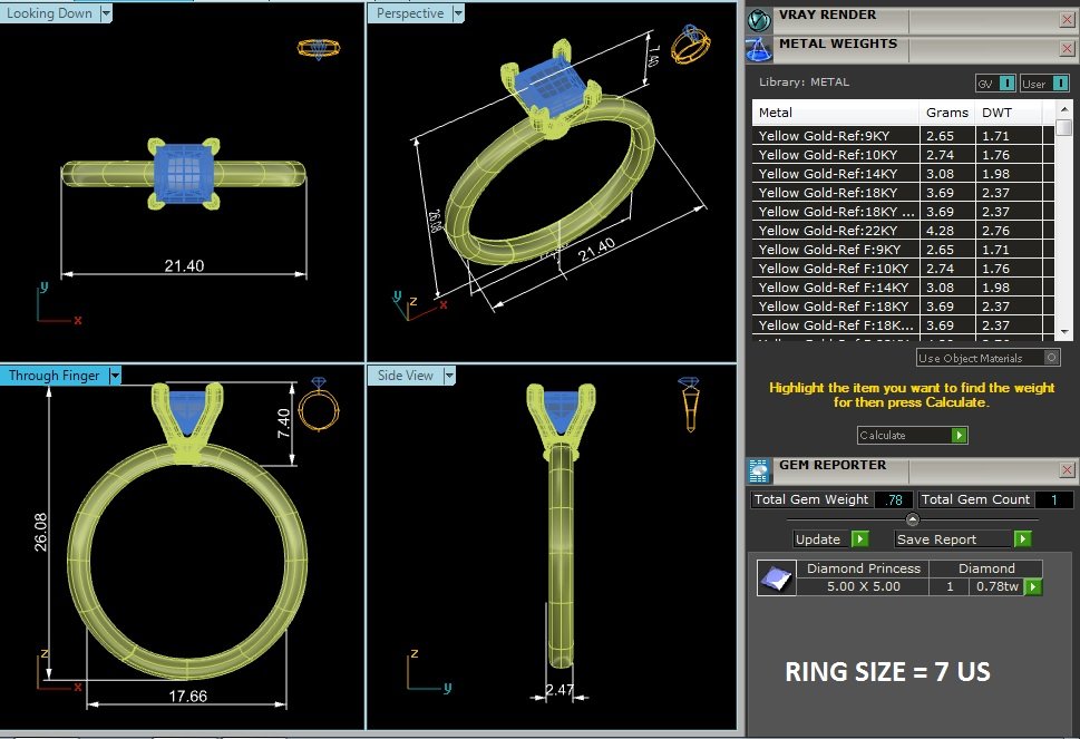 Solitaire Ring RS_PR_181 - view