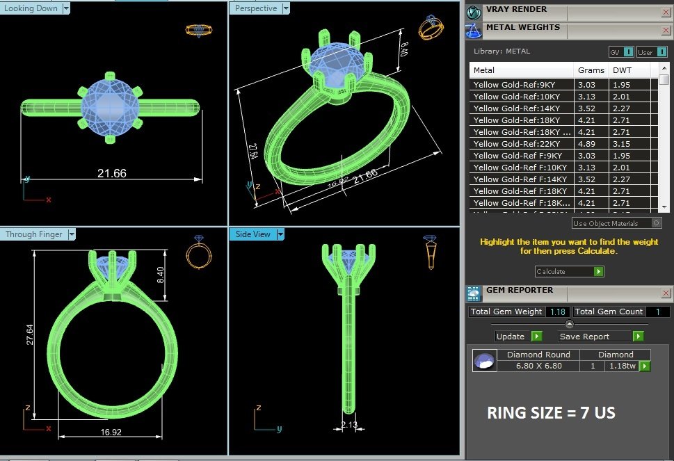 Solitaire Ring RS_RD_103 - view