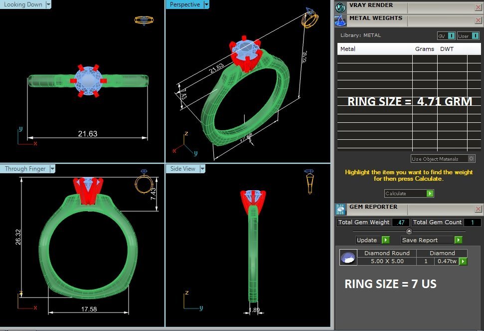 Solitaire Ring RS_RD_140 - view