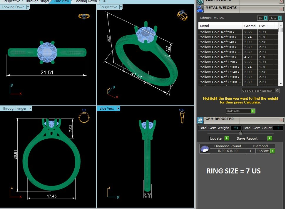 Solitaire Ring RS_RD_168 - view