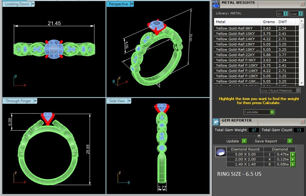 Solitaire Ring RV_RD_100 - view