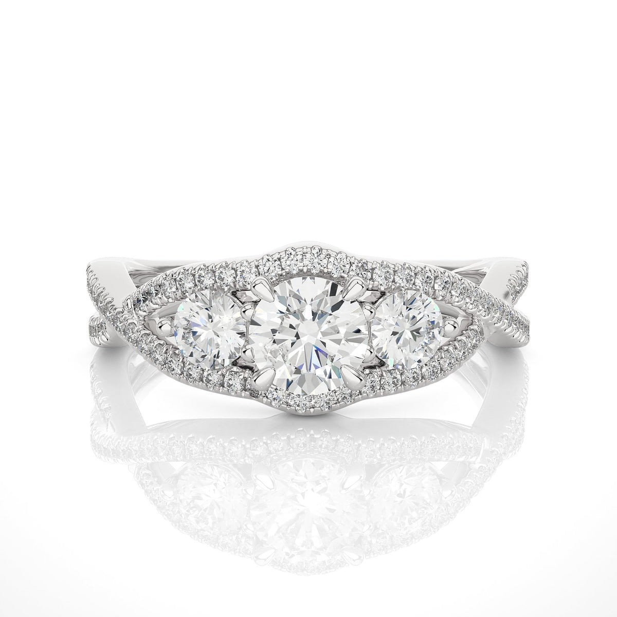 Solitaire Ring R3_RD_169 - WG