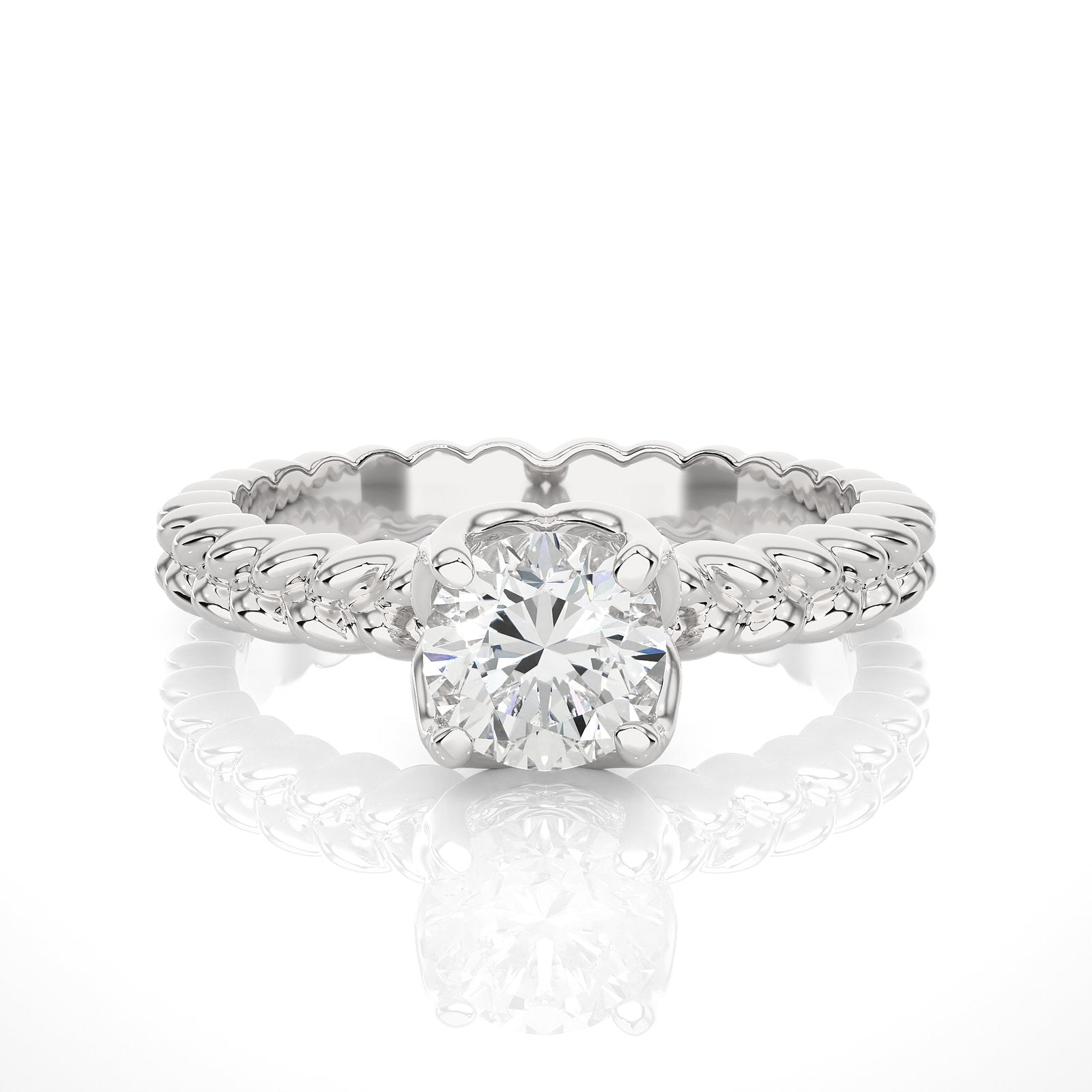 Solitaire Ring RS_RD_121 - WG