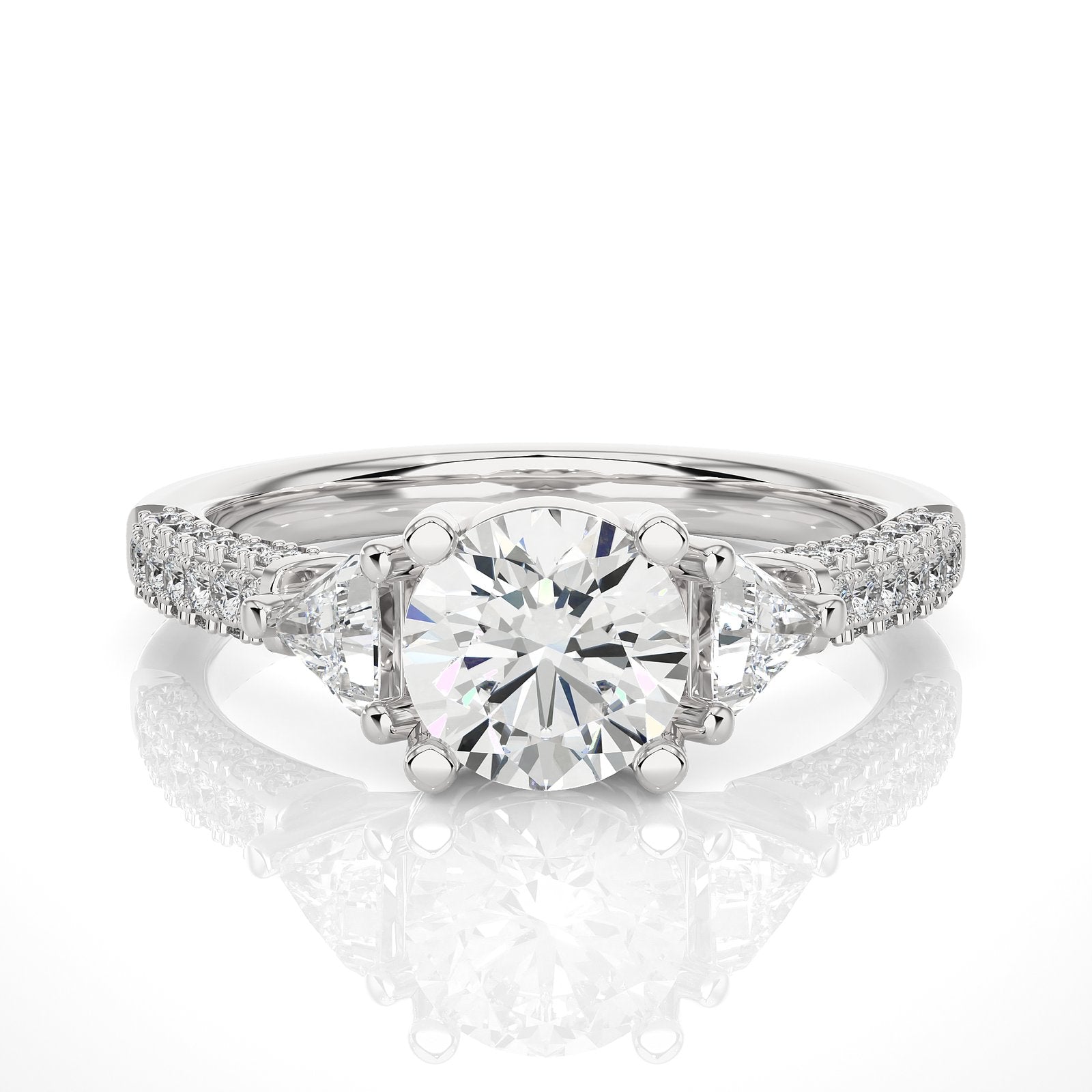 Solitaire Ring R3_RD_101 - WG