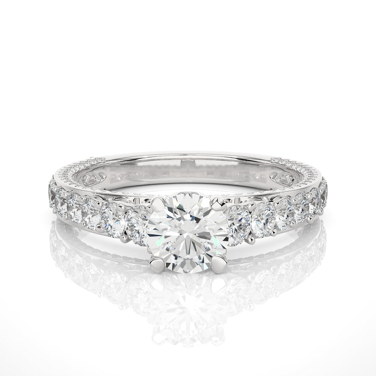 Solitaire Ring RV_RD_129 - WG