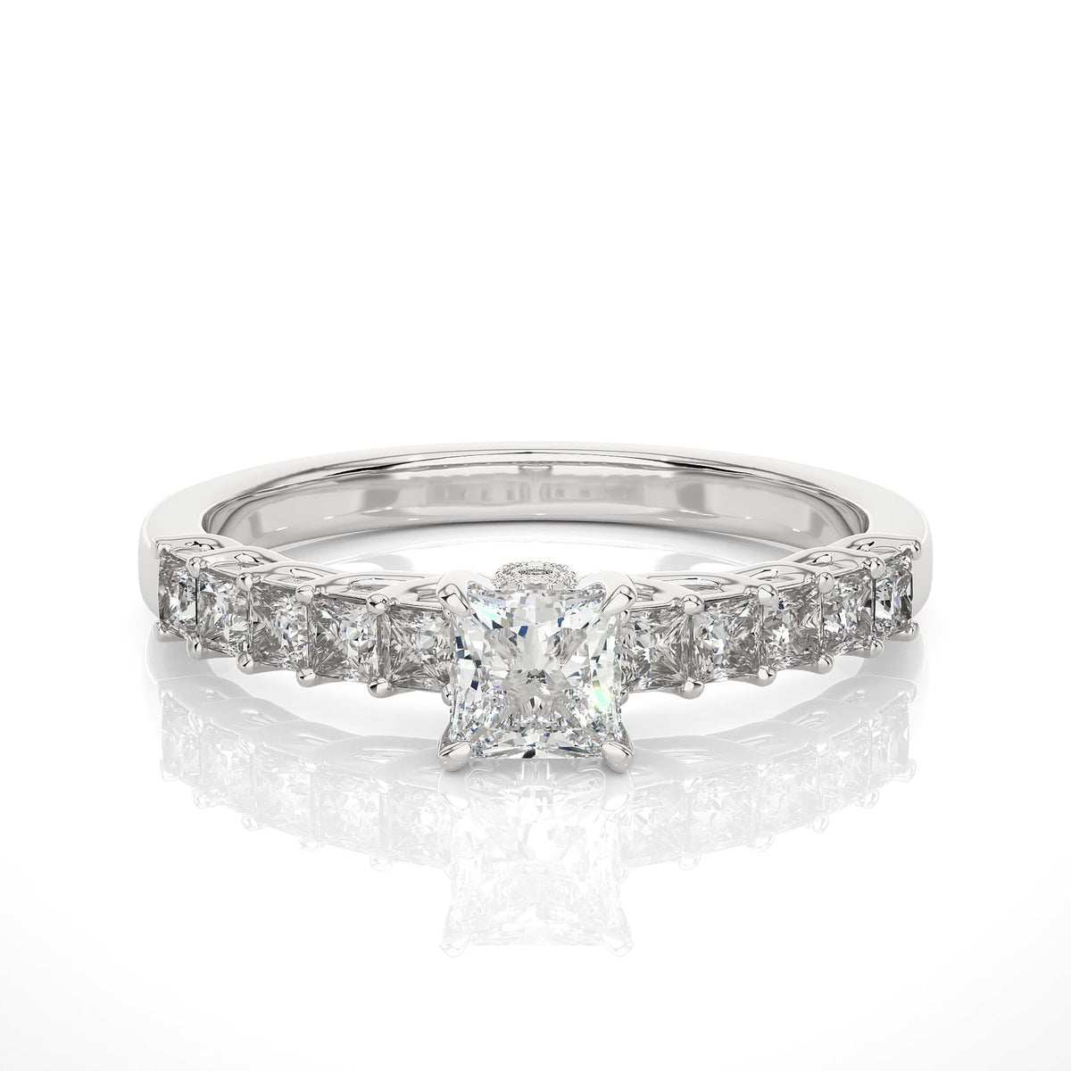 Solitaire Ring RC_PR_223 - WG