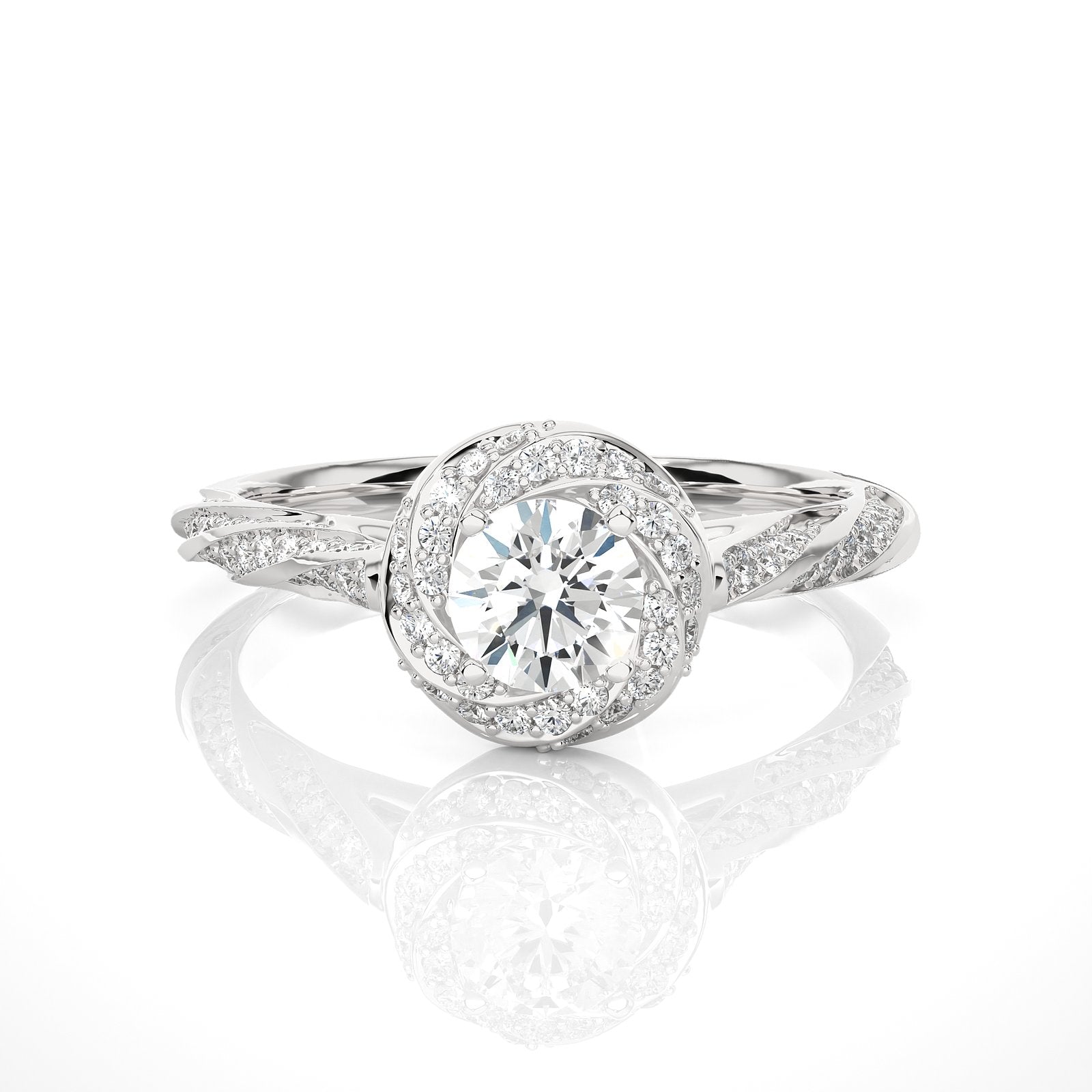 Solitaire Ring RH_RD_277 - WG