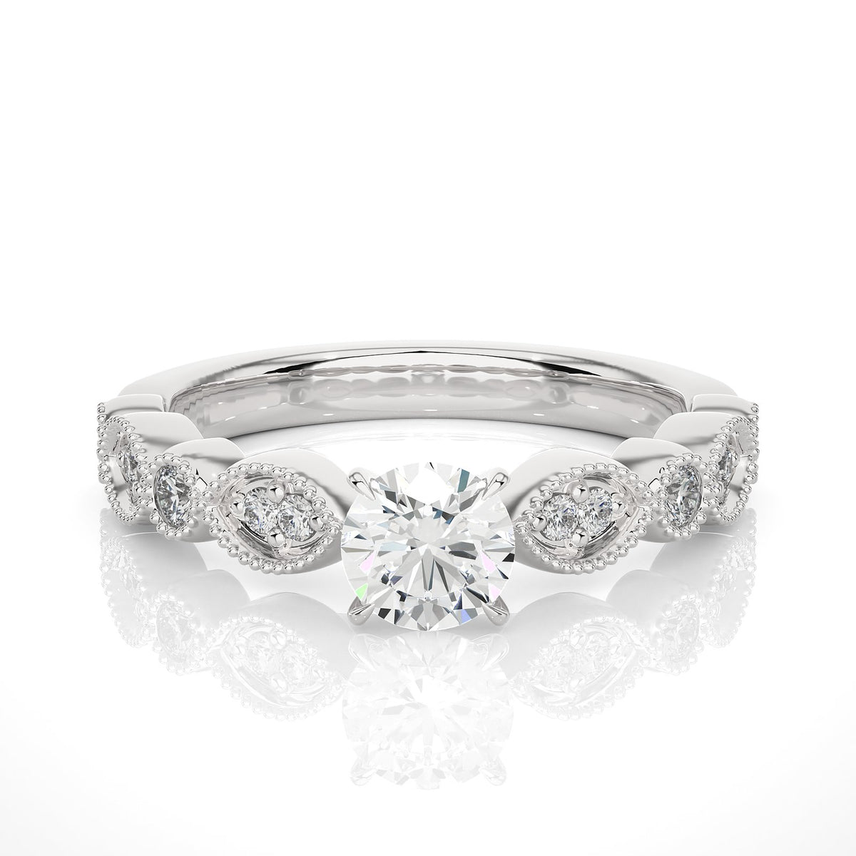Solitaire Ring RV_RD_100 - WG
