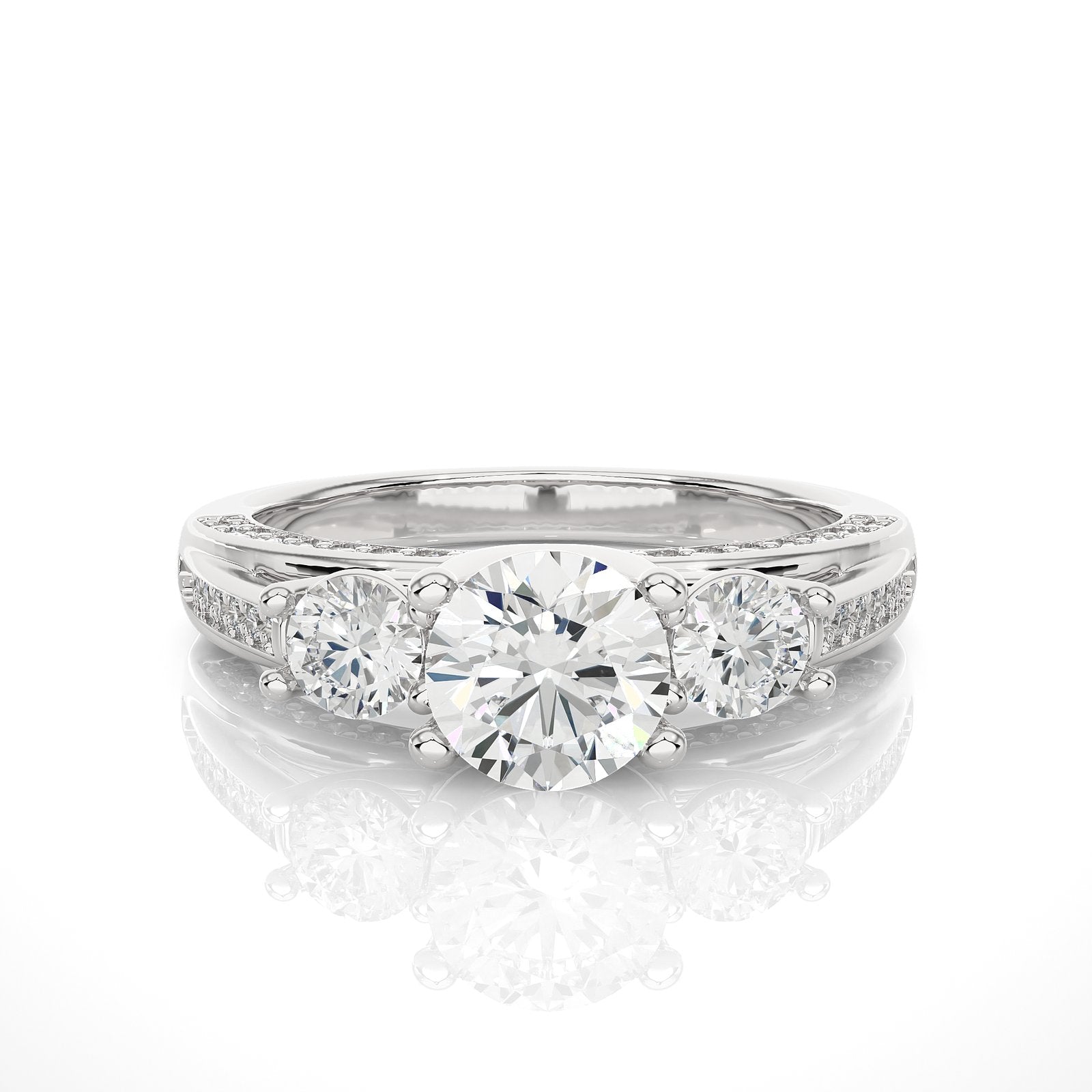 Solitaire Ring R3_RD_139 - WG