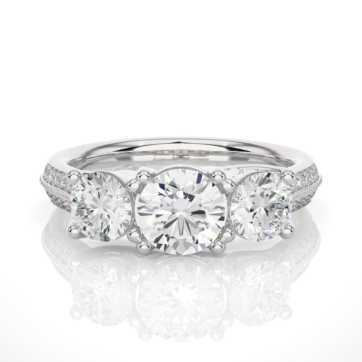 Solitaire Ring R3_RD_137 - WG