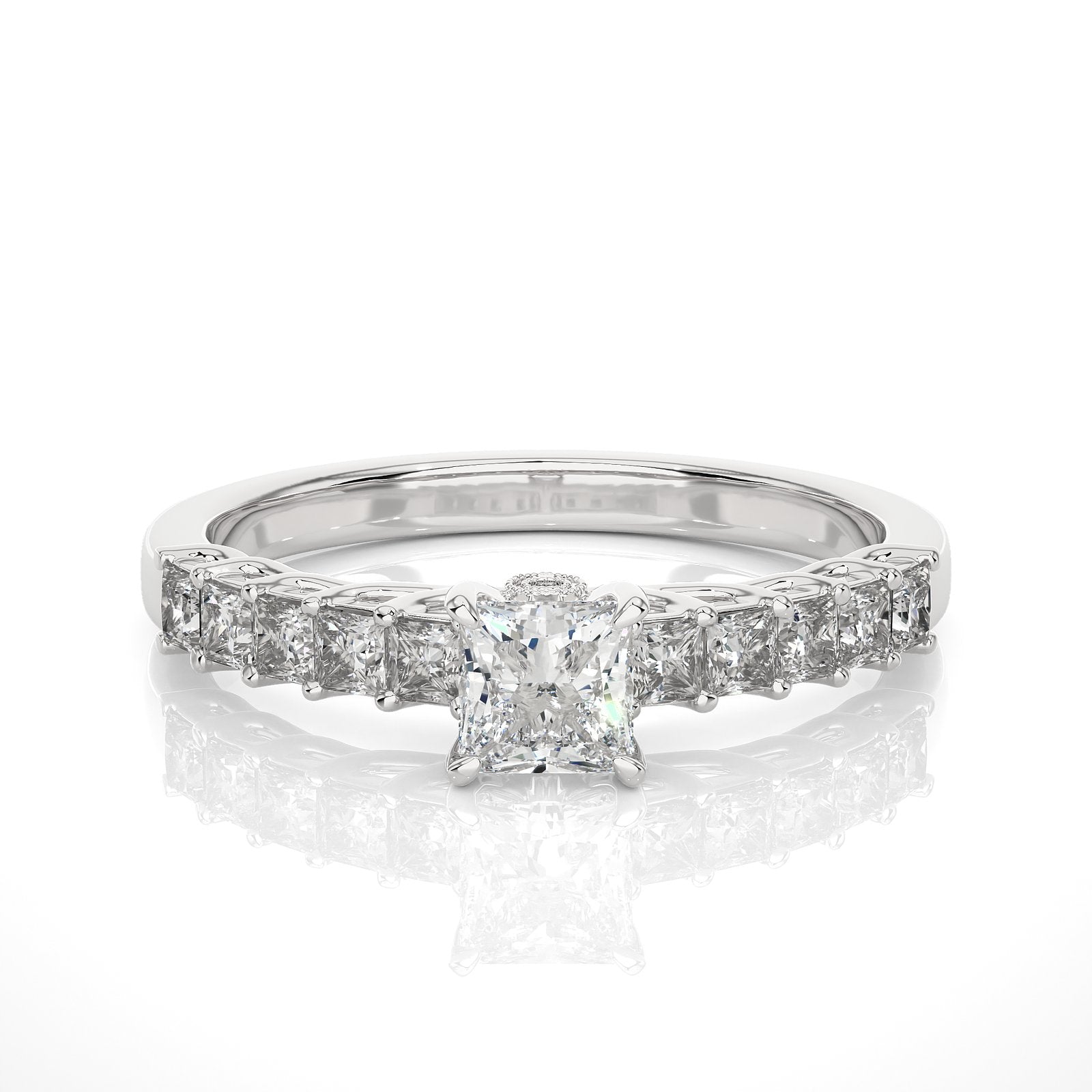 Solitaire Ring RC_PR_223 - WG