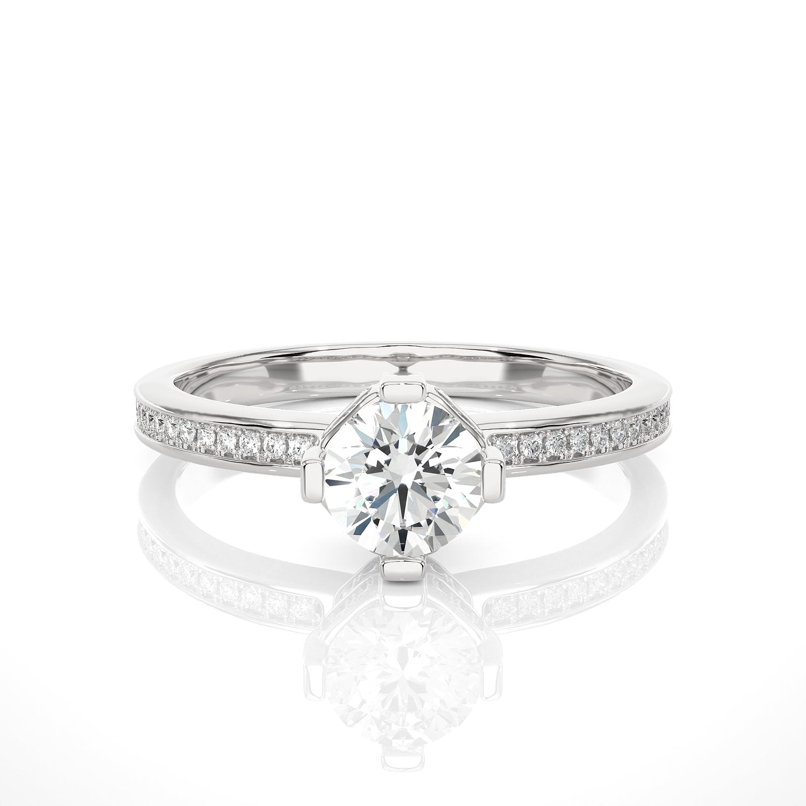 Solitaire Ring RC_RD_232 - WG