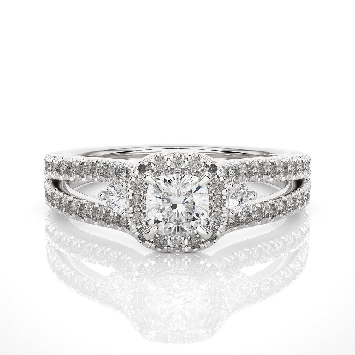 Solitaire Ring R3_RD_174 - WG