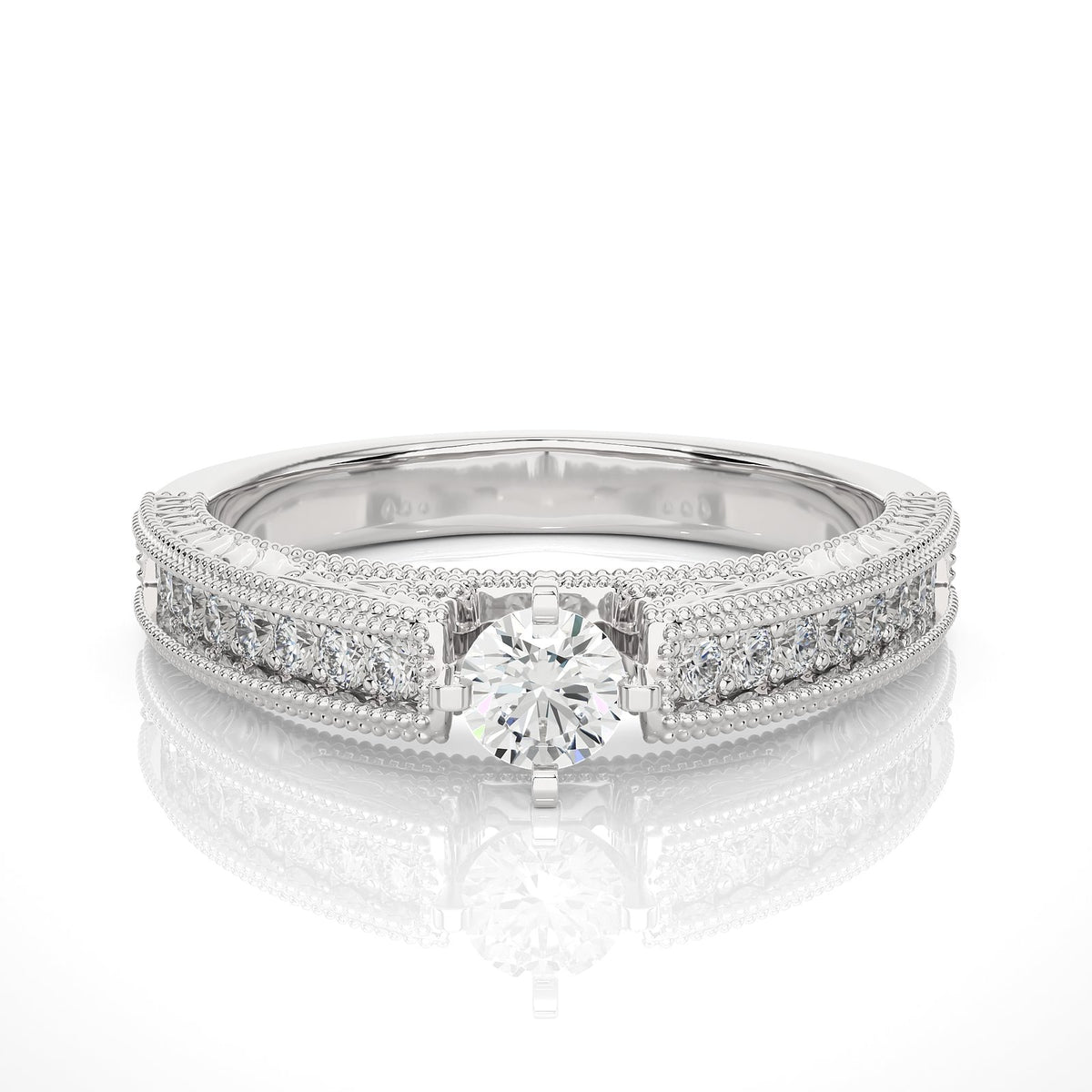 Solitaire Ring RC_RD_142 - WG