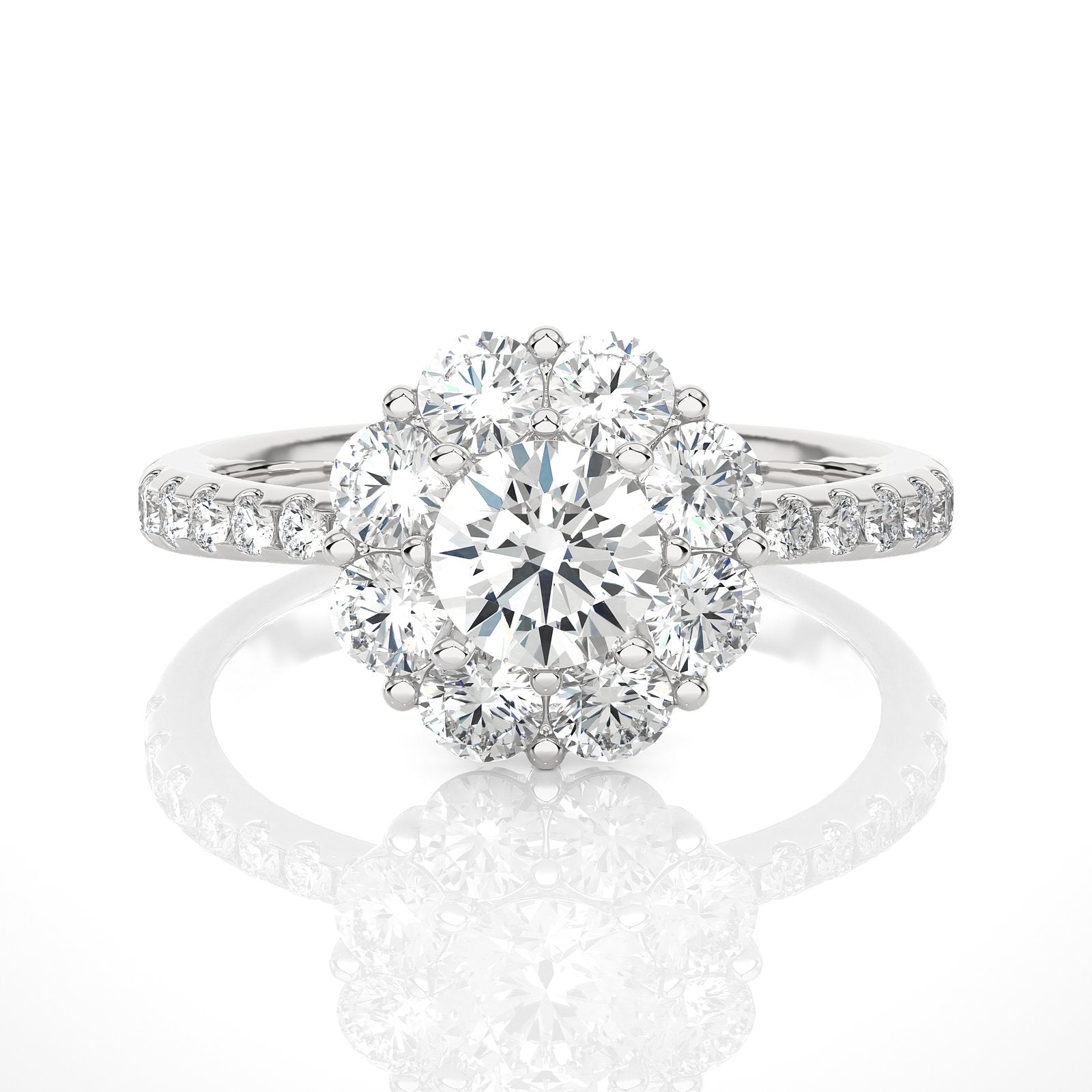 Solitaire Ring RH_RD_228 - WG