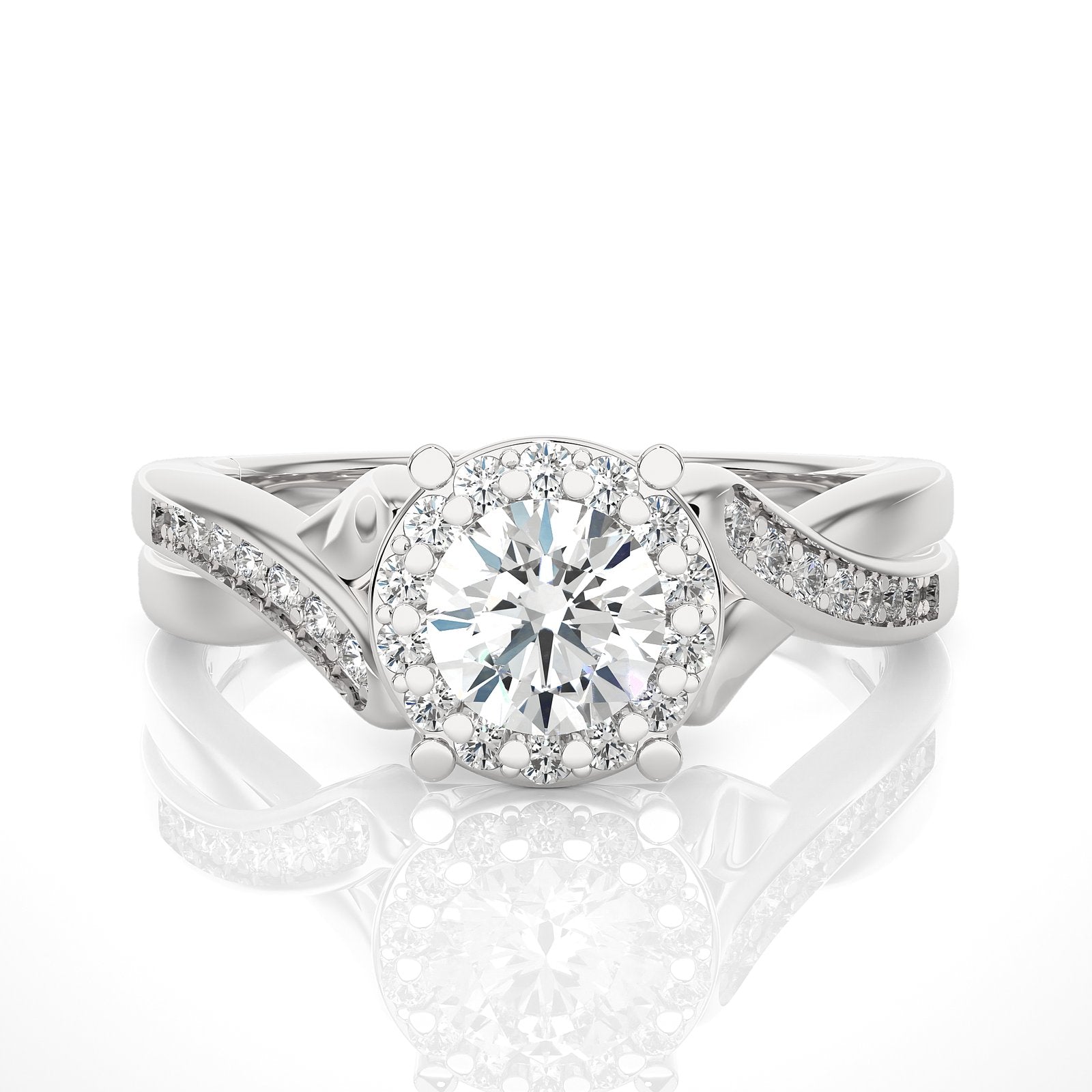 Solitaire Ring RH_RD_175 - WG