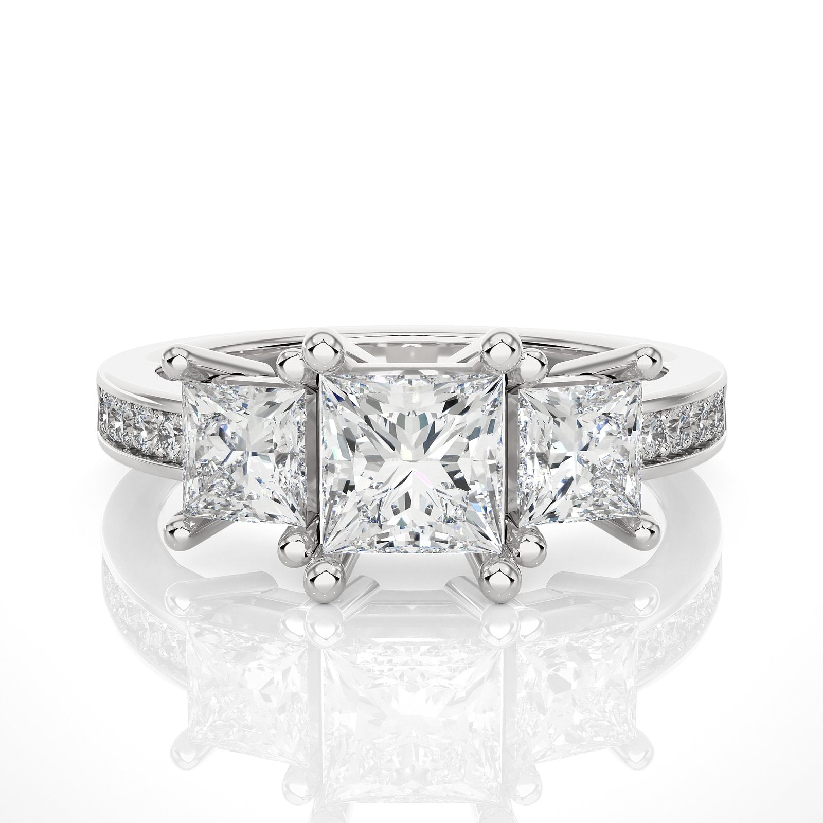 Solitaire Ring R3_PR_132 - WG